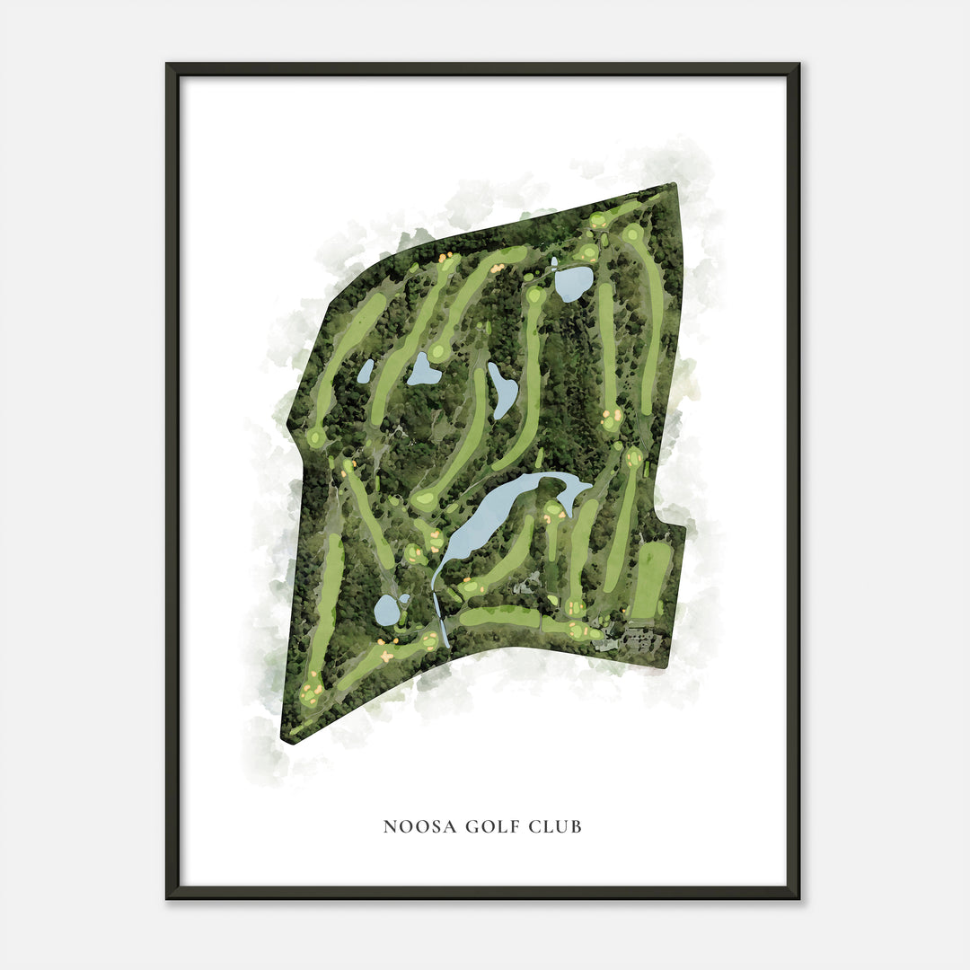Print of Noosa Golf Club Classic Map