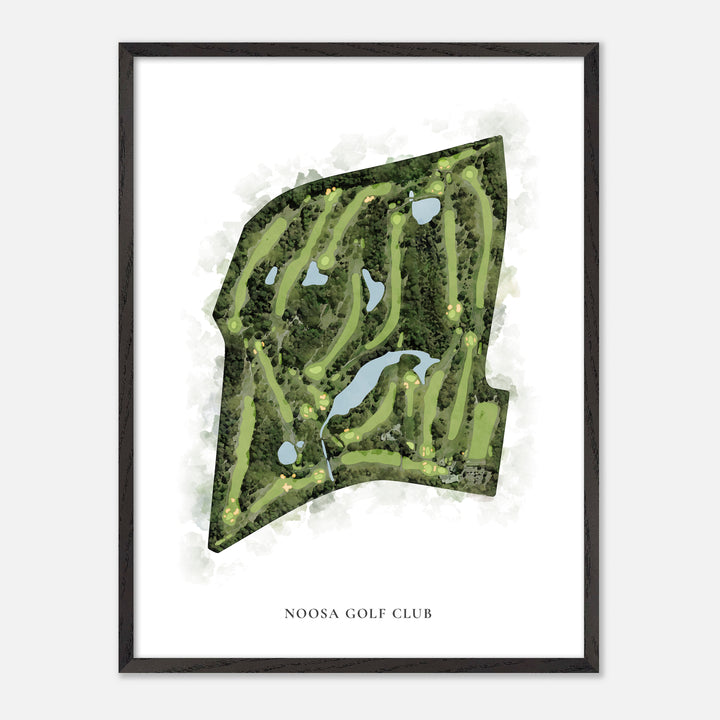 Print of Noosa Golf Club Classic Map