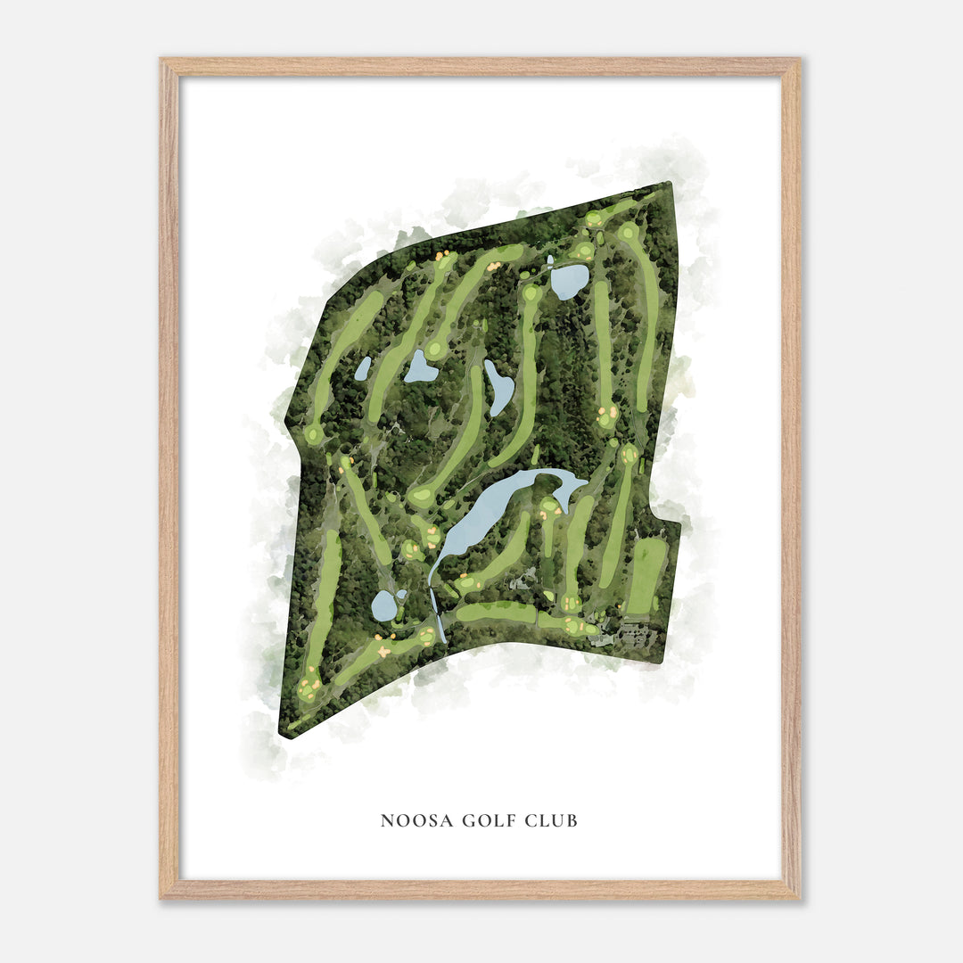 Print of Noosa Golf Club Classic Map
