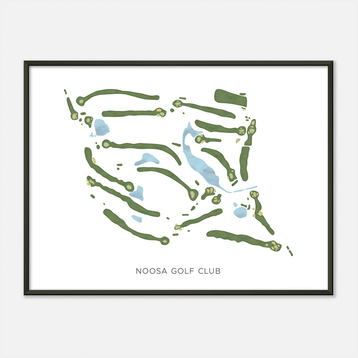Print of Noosa Golf Club Modern Map