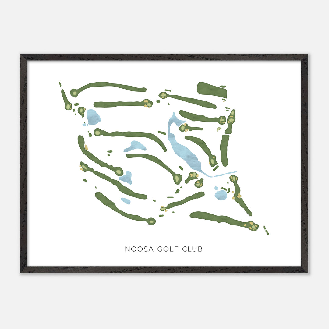 Print of Noosa Golf Club Modern Map