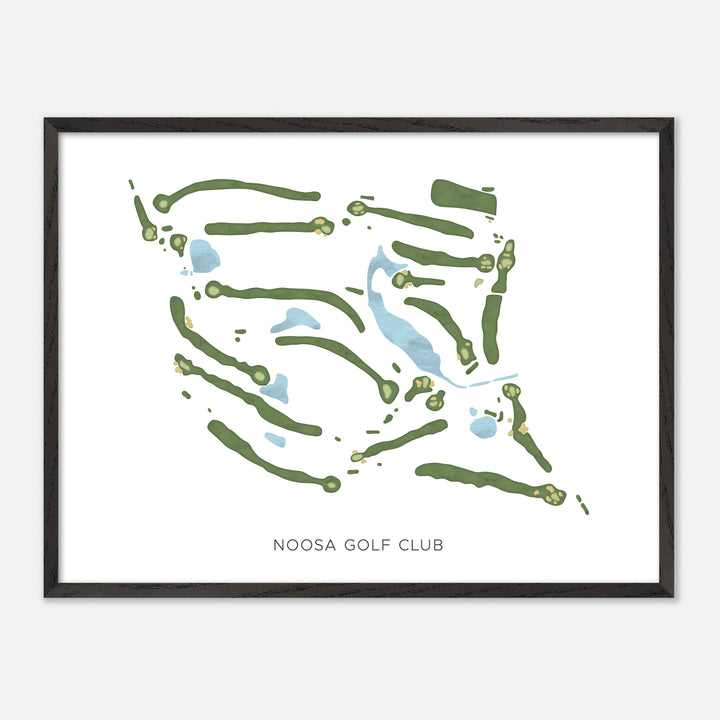 Print of Noosa Golf Club Modern Map