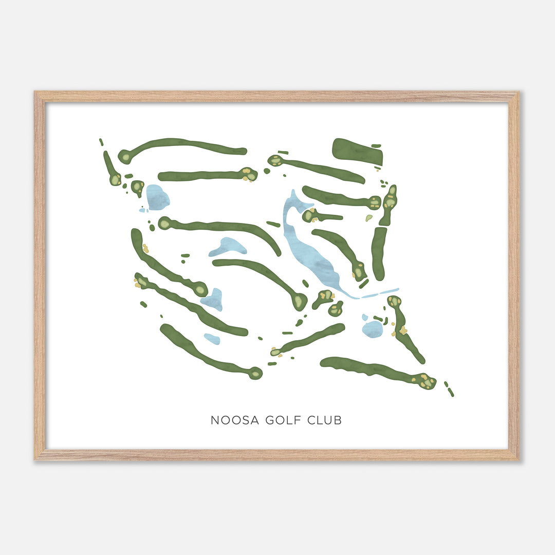 Print of Noosa Golf Club Modern Map
