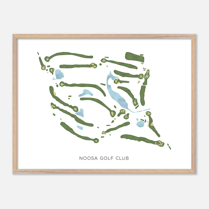 Print of Noosa Golf Club Modern Map