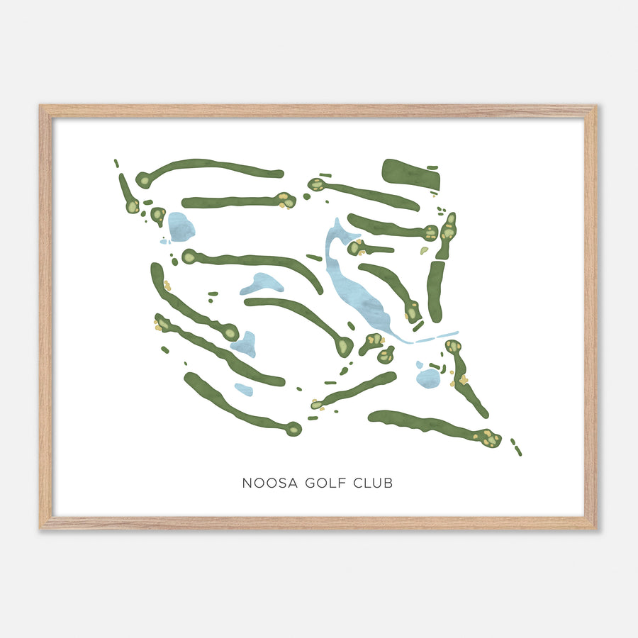 Print of Noosa Golf Club Modern Map