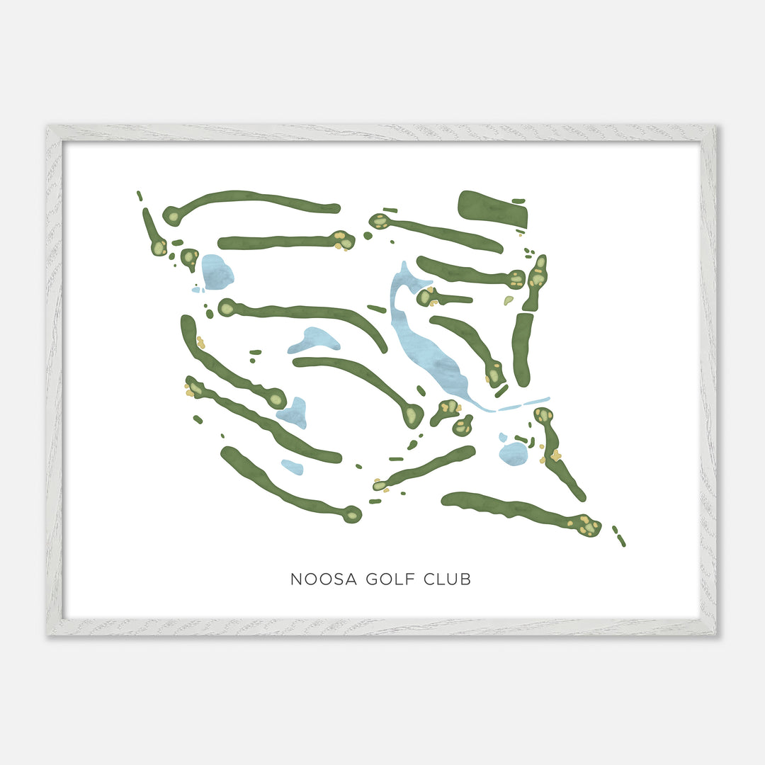 Print of Noosa Golf Club Modern Map