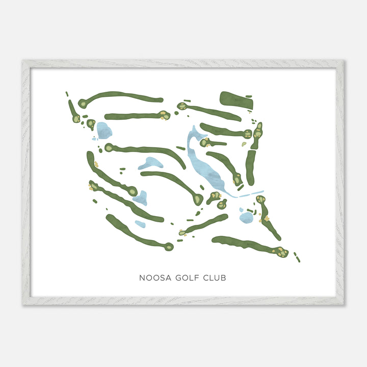 Print of Noosa Golf Club Modern Map