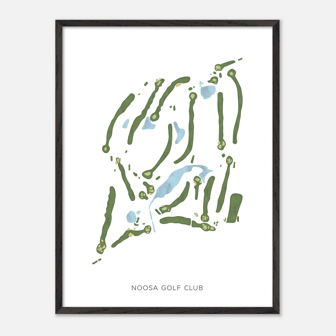 Print of Noosa Golf Club Modern Map