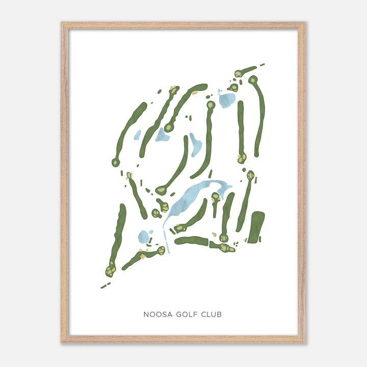 Print of Noosa Golf Club Modern Map