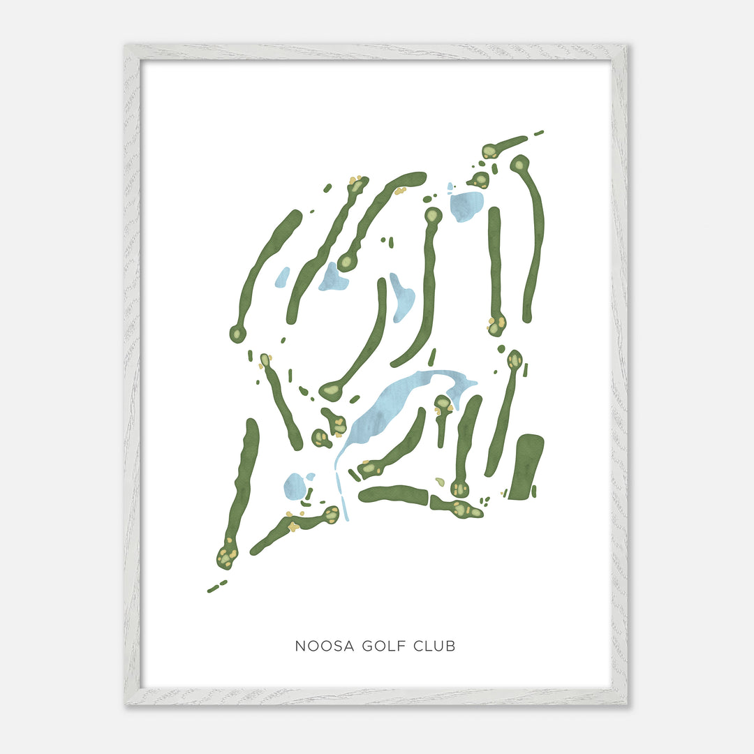 Print of Noosa Golf Club Modern Map
