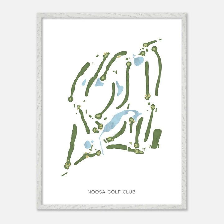 Print of Noosa Golf Club Modern Map