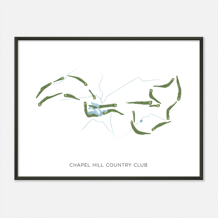 Print of Chapel Hill Country Club Modern Map