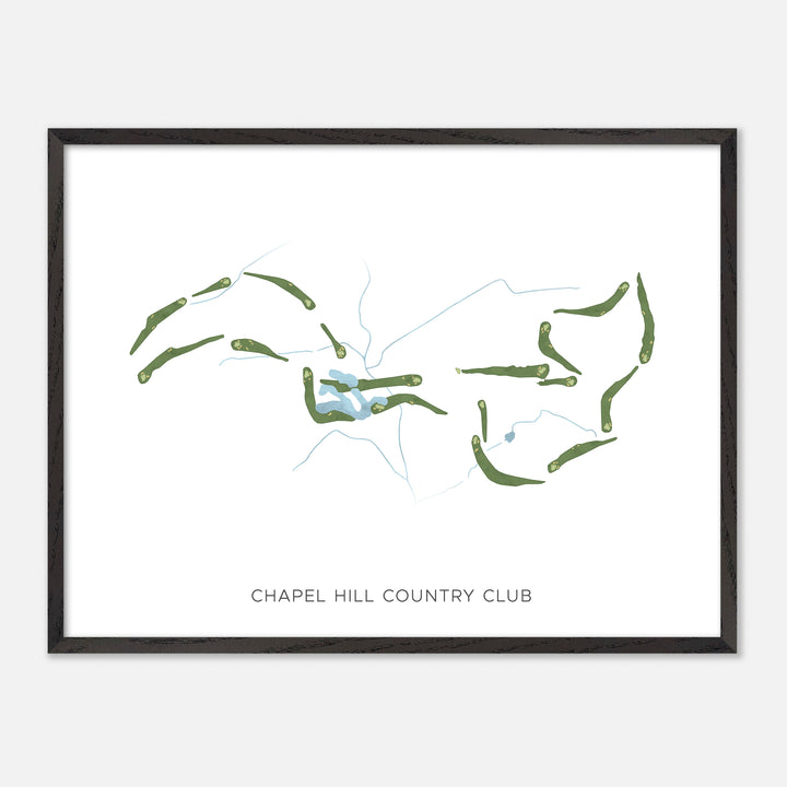 Print of Chapel Hill Country Club Modern Map