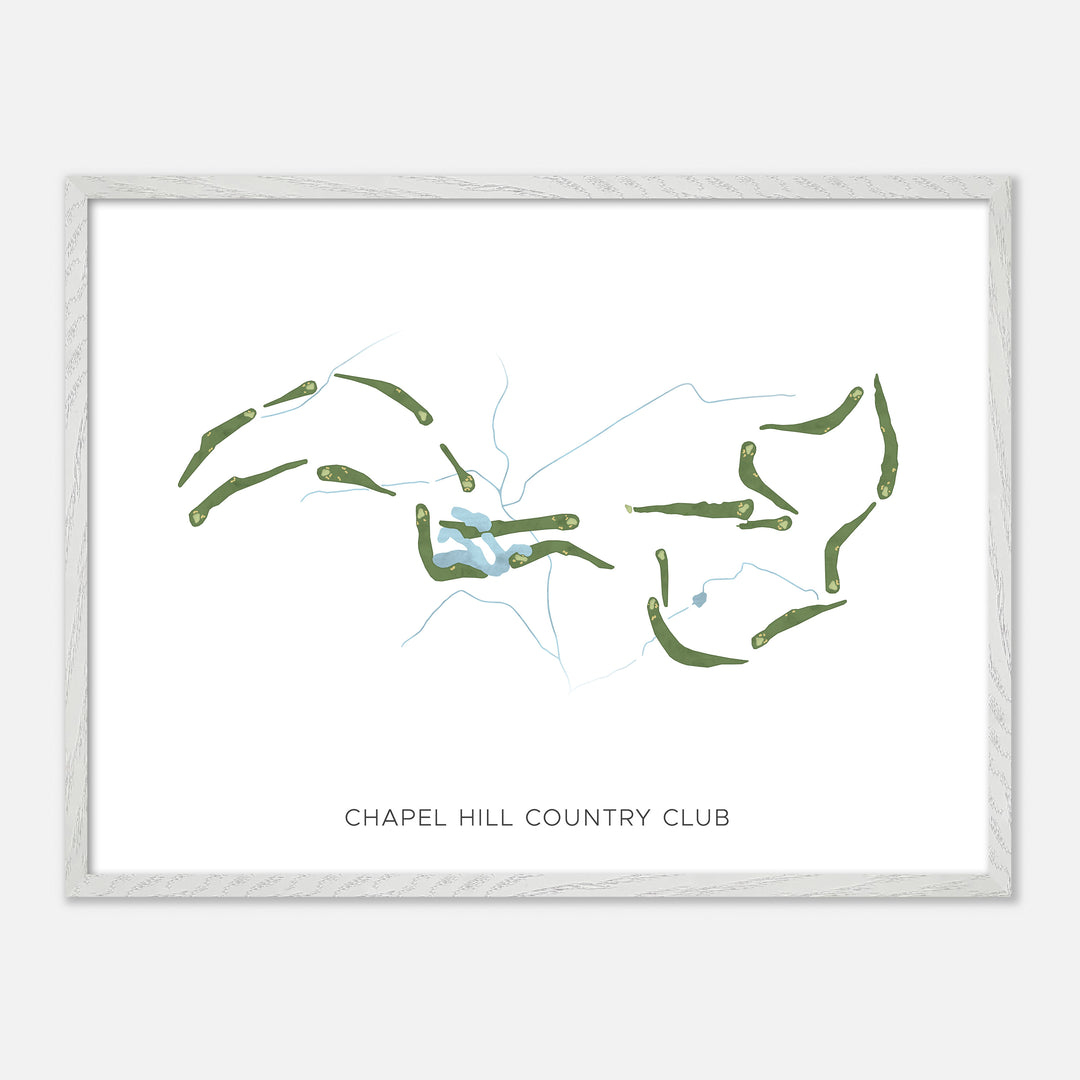 Print of Chapel Hill Country Club Modern Map