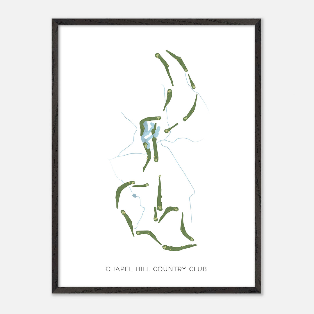 Print of Chapel Hill Country Club Modern Map