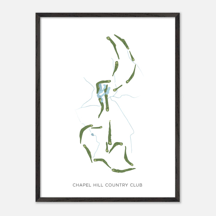 Print of Chapel Hill Country Club Modern Map