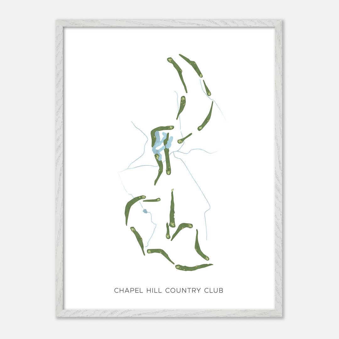 Print of Chapel Hill Country Club Modern Map
