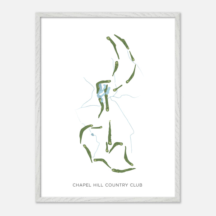 Print of Chapel Hill Country Club Modern Map