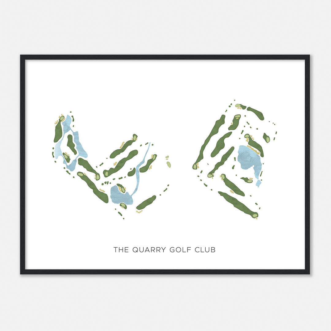 Print of The Quarry Golf Club Modern Map