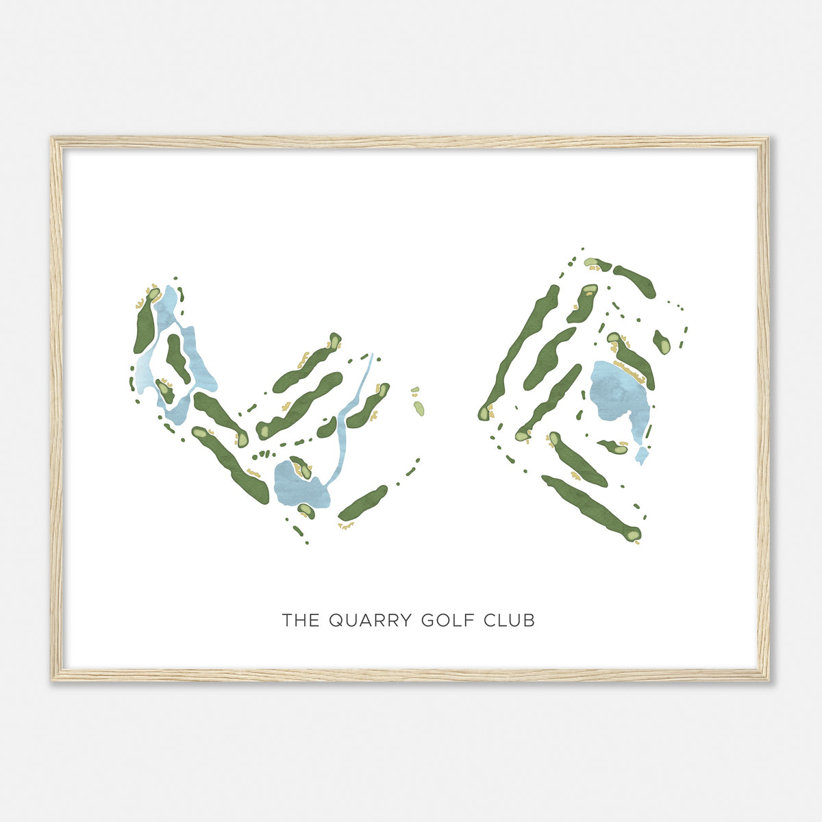 Print of The Quarry Golf Club Modern Map
