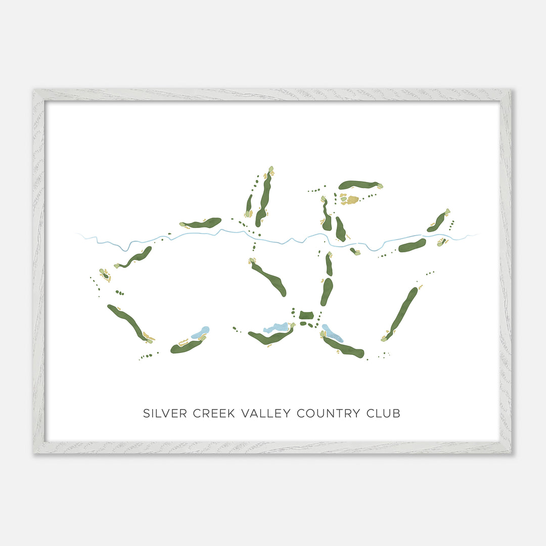 Print of Silver Creek Valley Country Club Modern Map