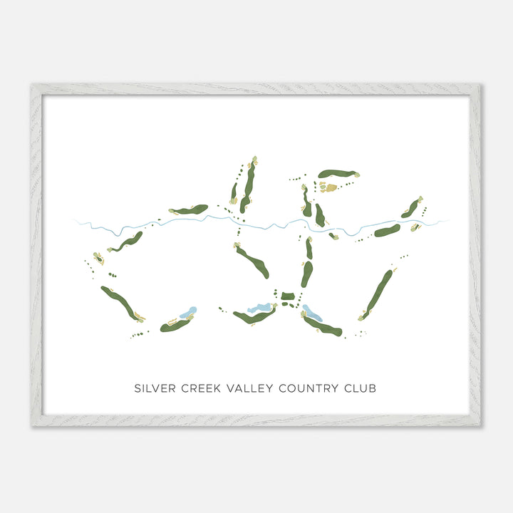 Print of Silver Creek Valley Country Club Modern Map