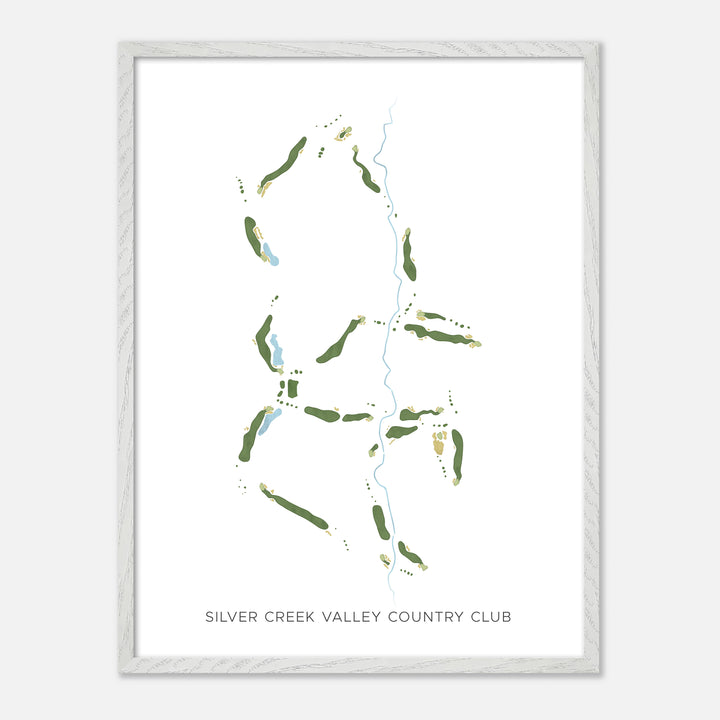 Print of Silver Creek Valley Country Club Modern Map