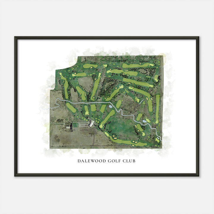 Print of Dalewood Golf Club Classic Map