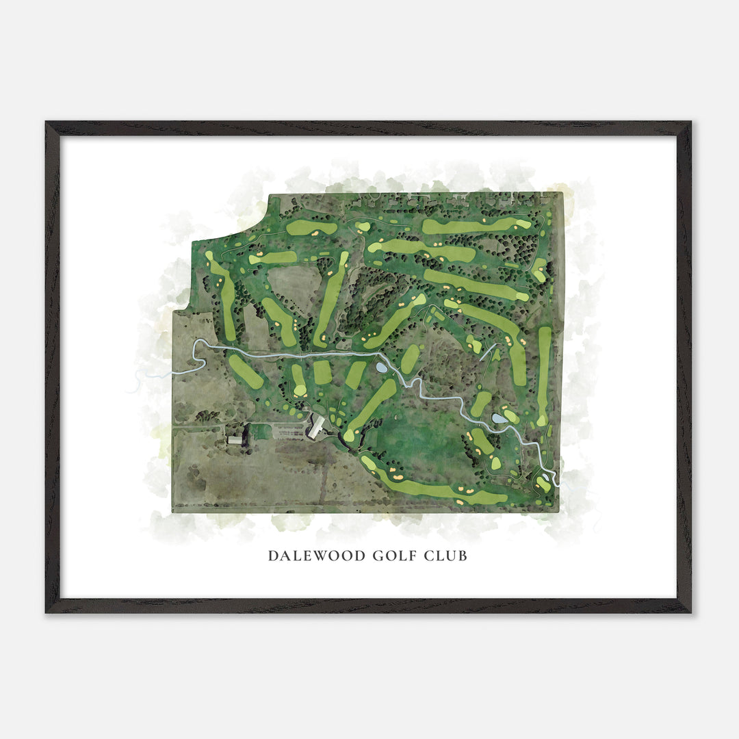 Print of Dalewood Golf Club Classic Map
