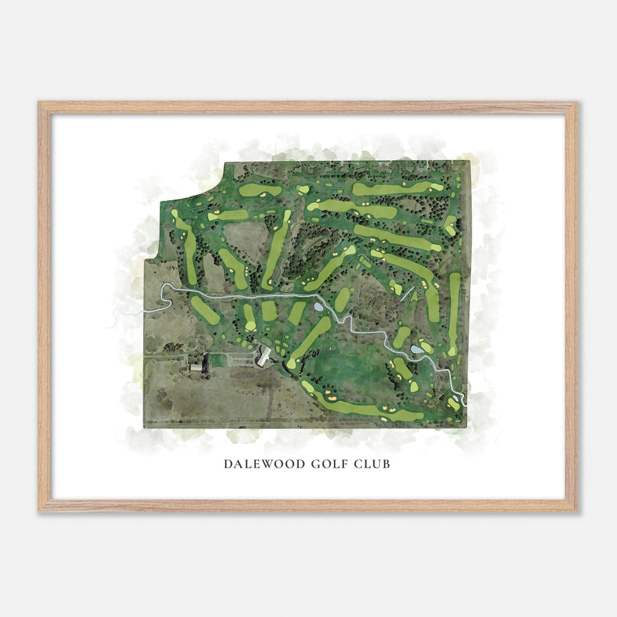 Print of Dalewood Golf Club Classic Map