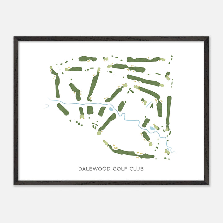 Print of Dalewood Golf Club Modern Map