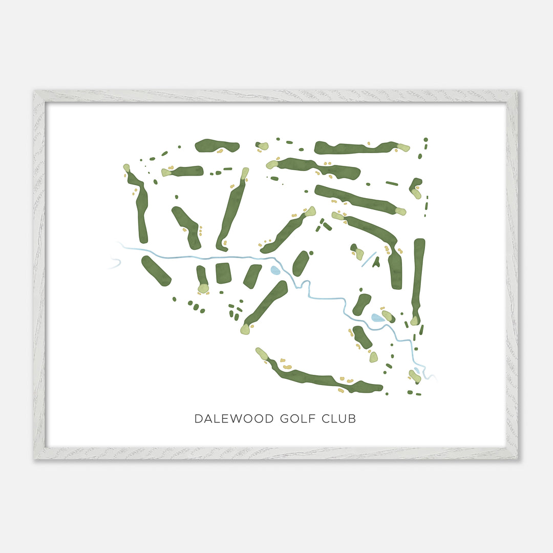 Print of Dalewood Golf Club Modern Map