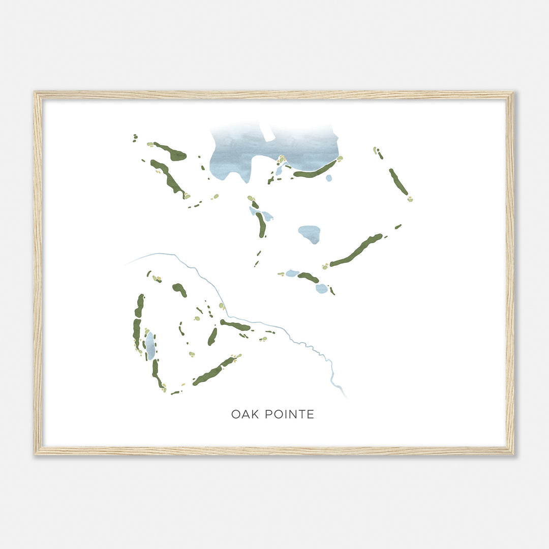 Print of Oak Pointe Modern Map