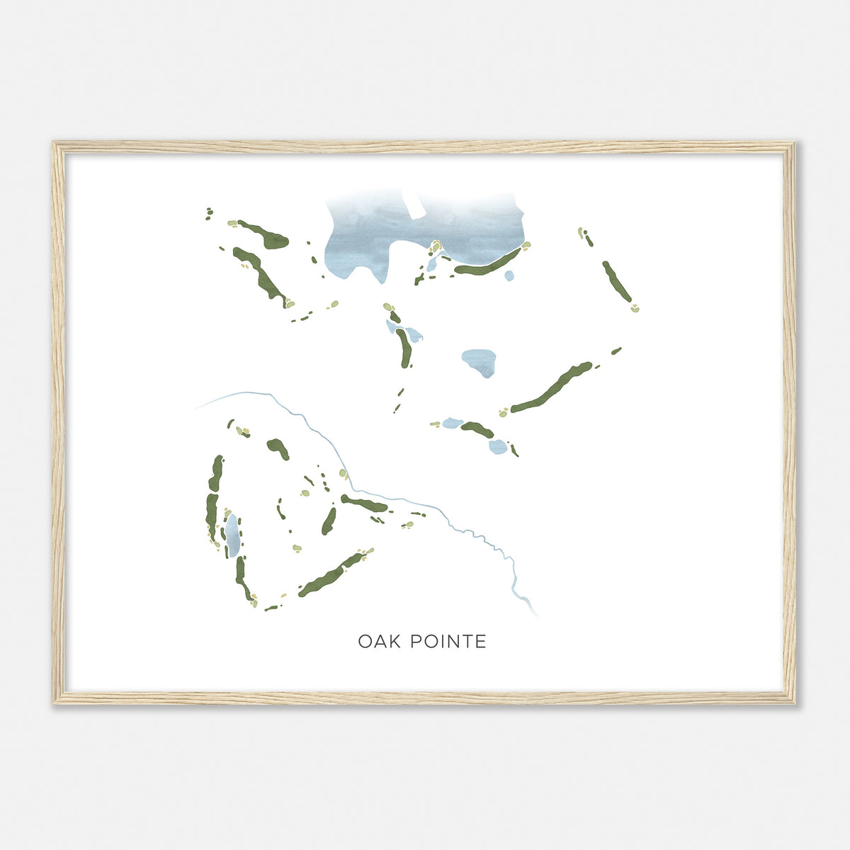 Print of Oak Pointe Modern Map