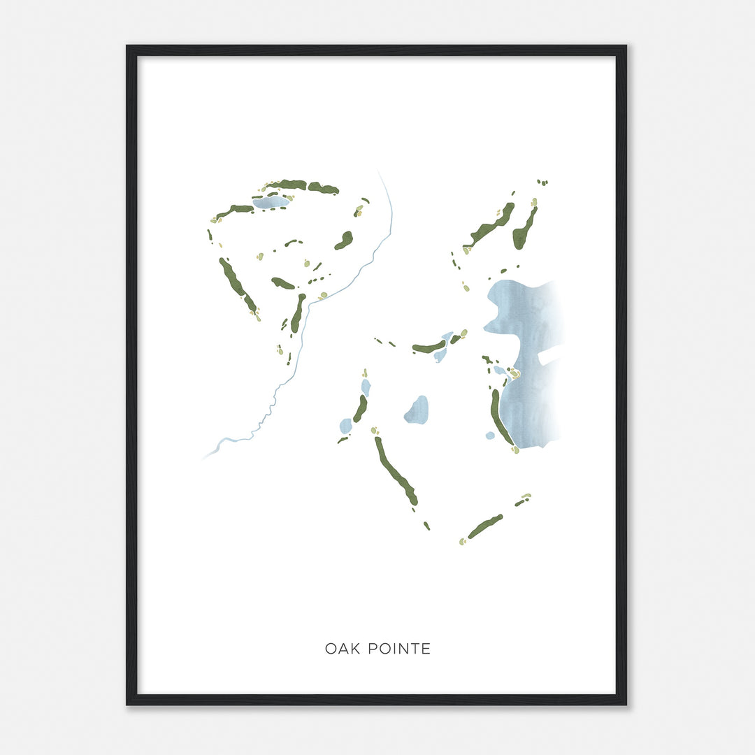 Print of Oak Pointe Modern Map