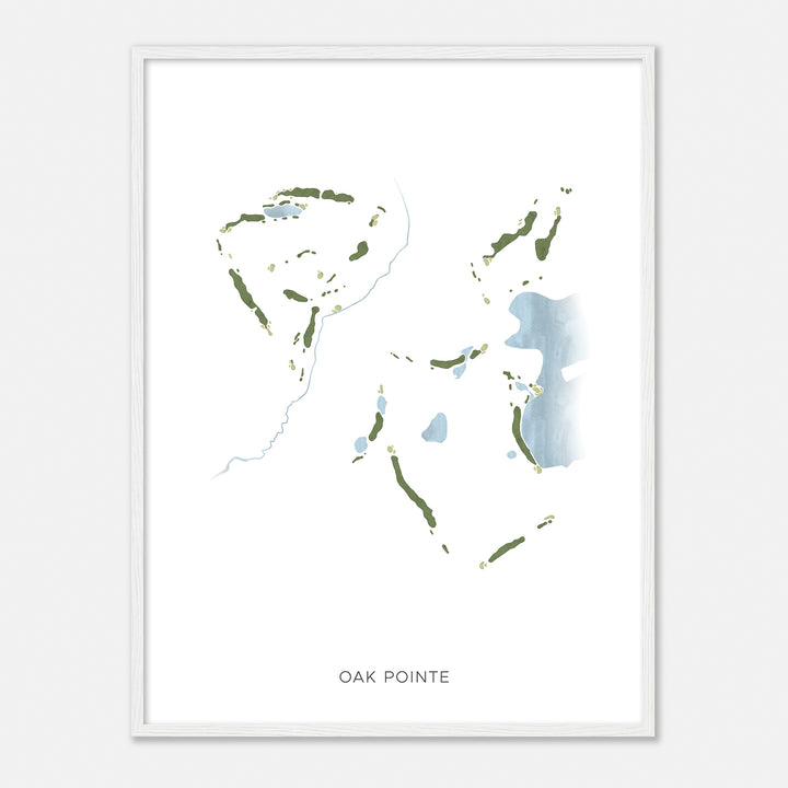 Print of Oak Pointe Modern Map