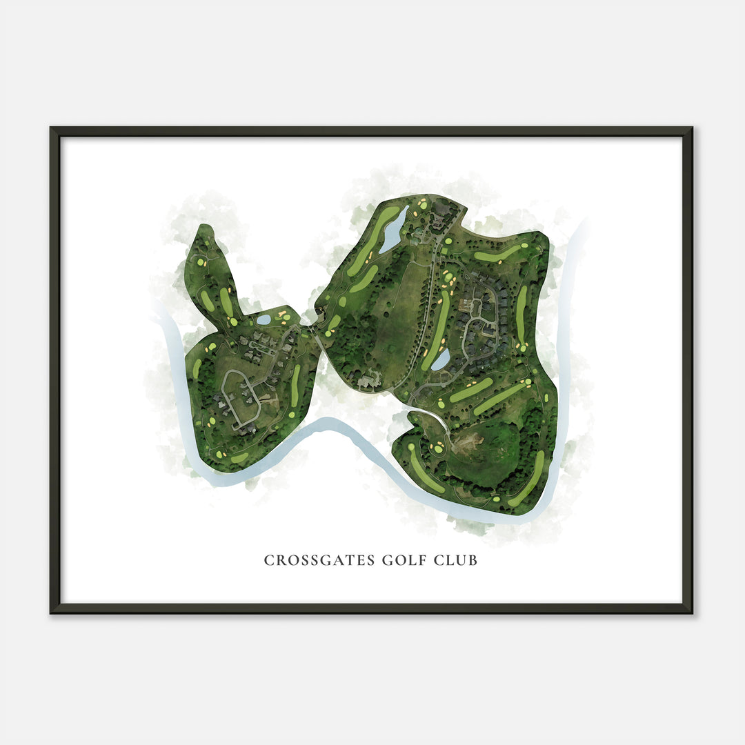 Print of Crossgates Golf Club Classic Map