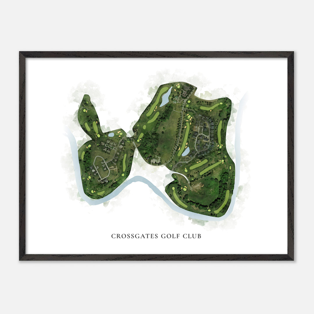 Print of Crossgates Golf Club Classic Map