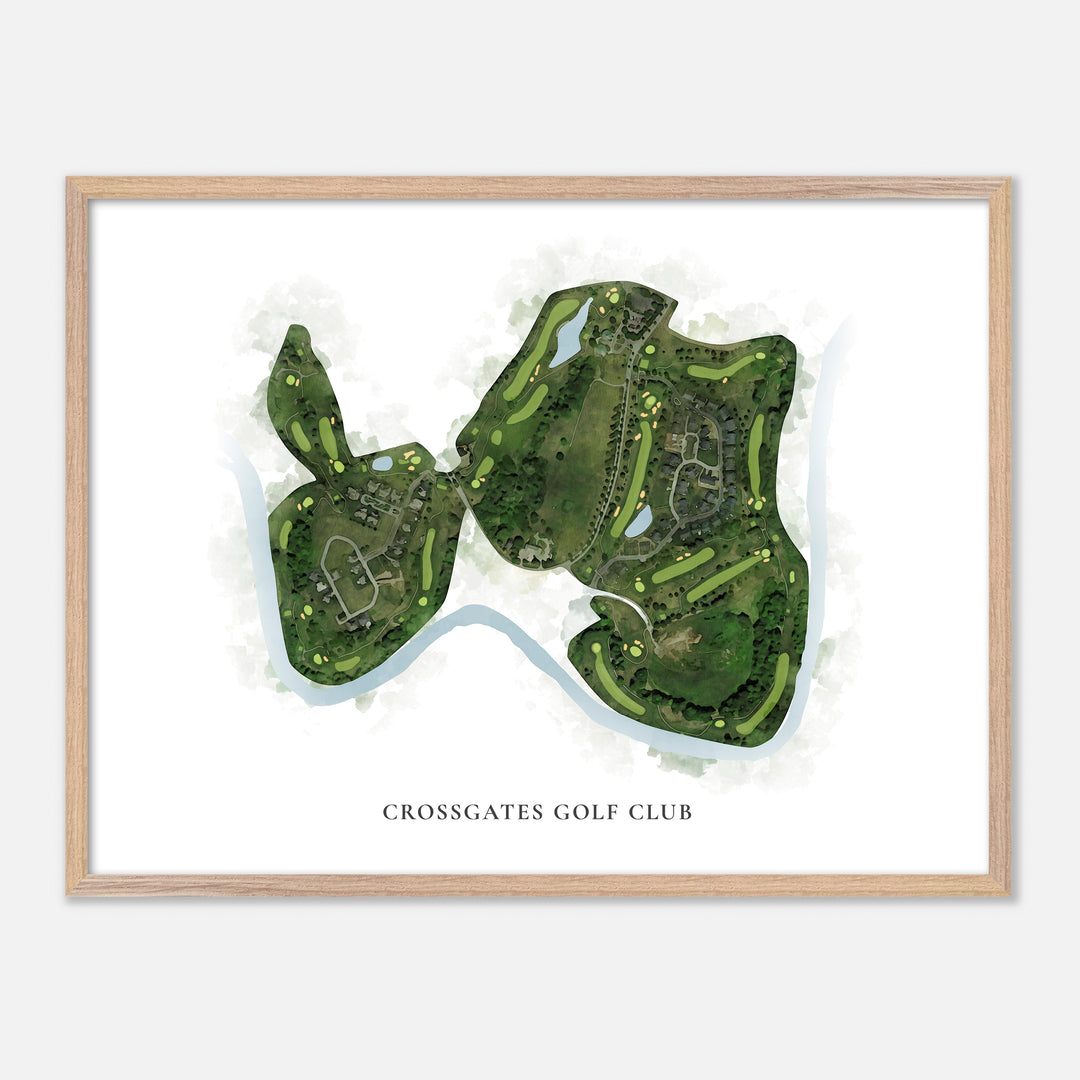 Print of Crossgates Golf Club Classic Map
