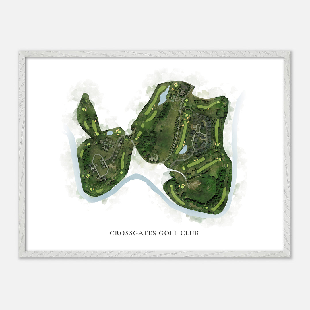 Print of Crossgates Golf Club Classic Map