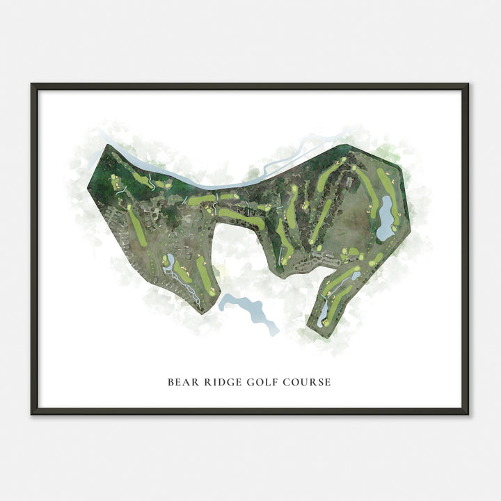 Print of Bear Ridge Golf Course Classic Map