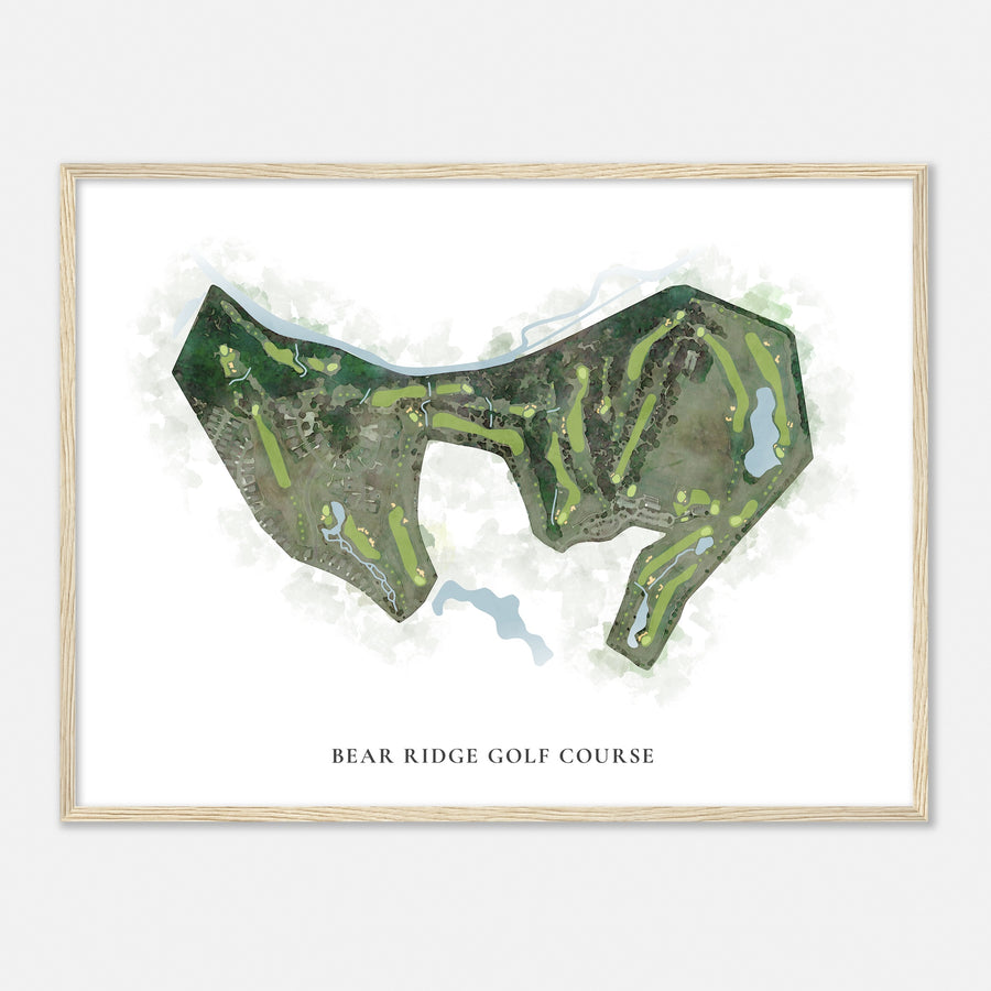 Print of Bear Ridge Golf Course Classic Map