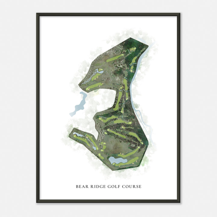 Print of Bear Ridge Golf Course Classic Map