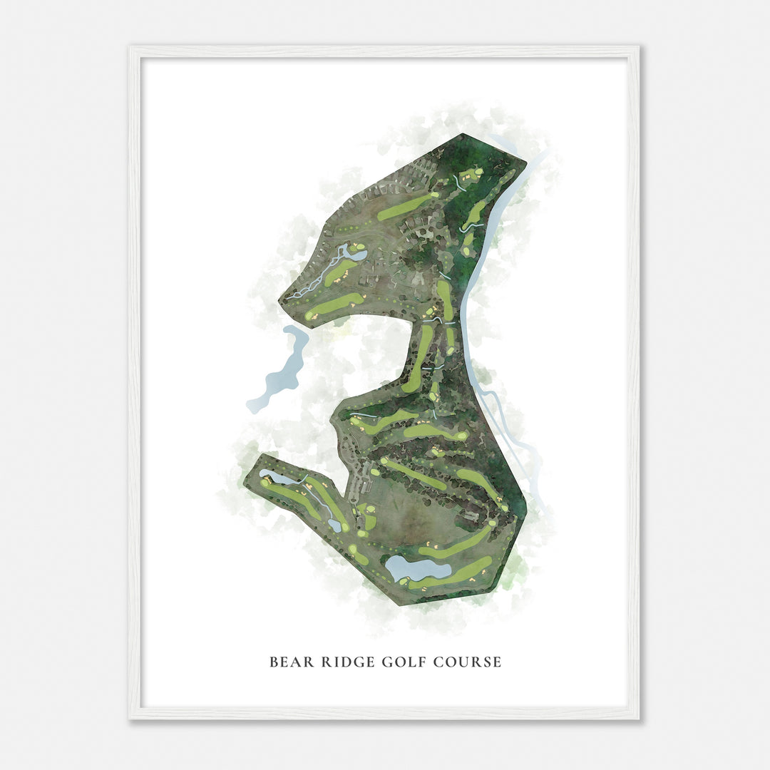 Print of Bear Ridge Golf Course Classic Map