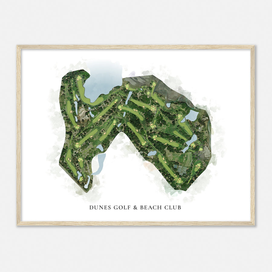 Print of Dunes Golf & Beach Club Classic Map