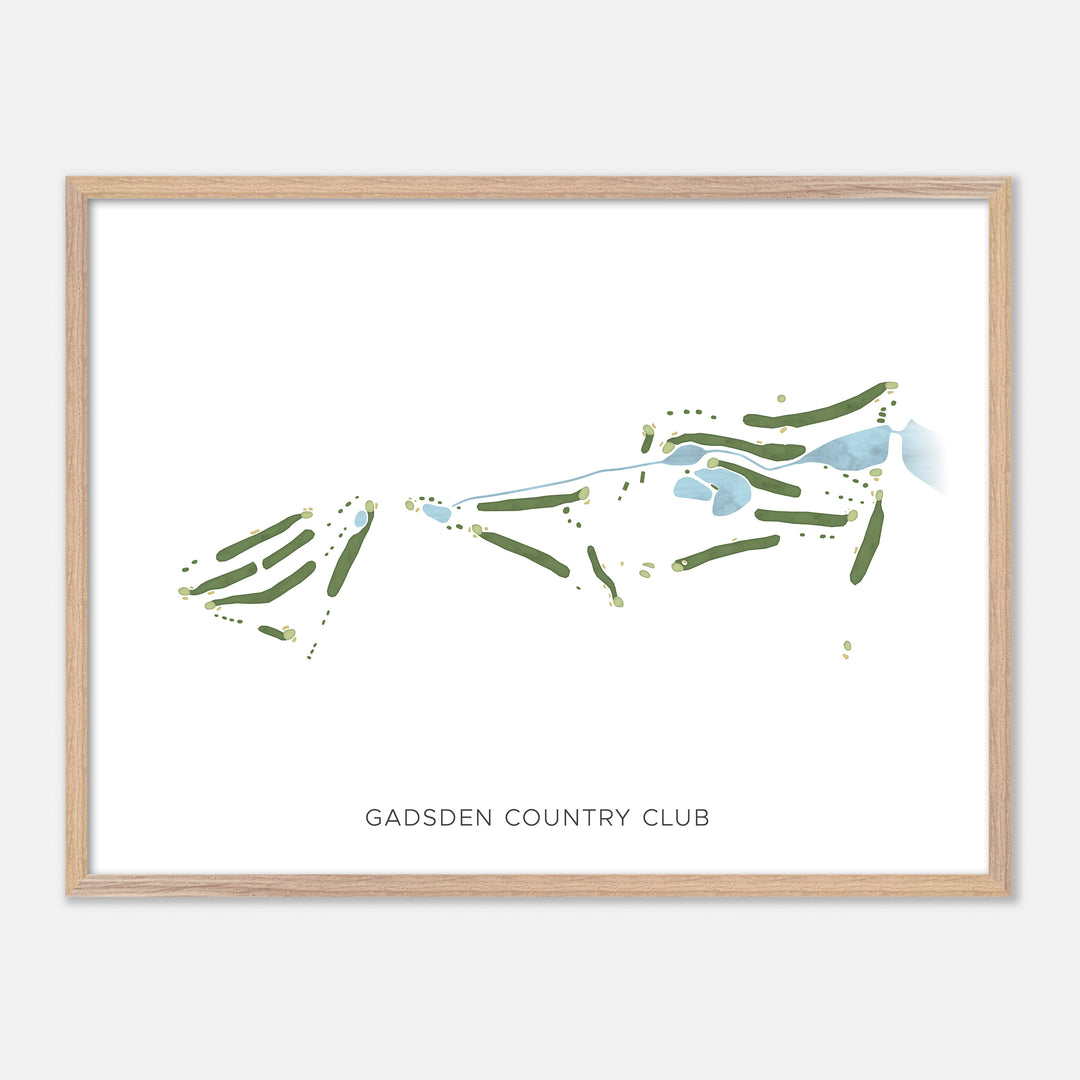 Print of Gadsden Country Club Modern Map