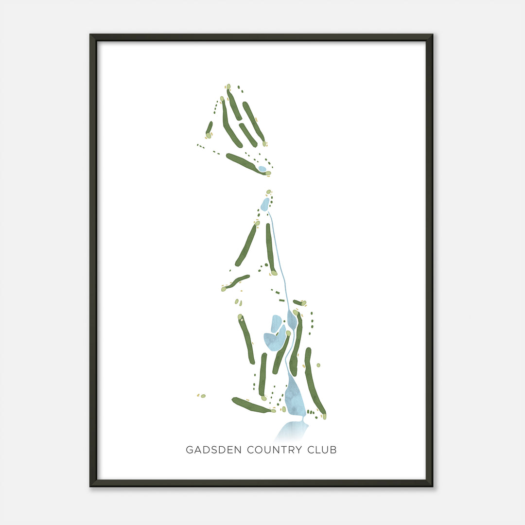 Print of Gadsden Country Club Modern Map