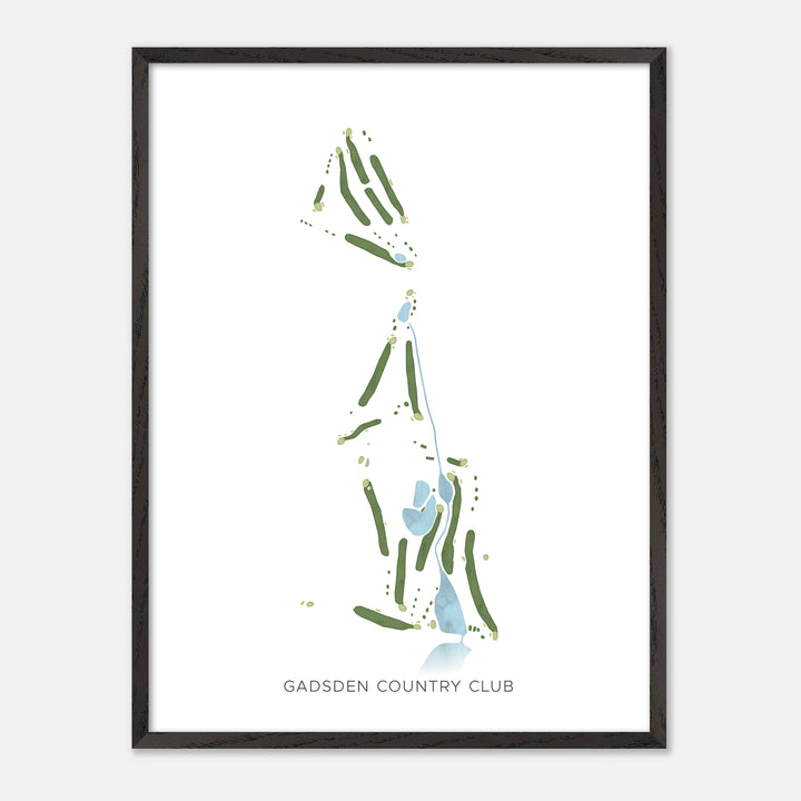 Print of Gadsden Country Club Modern Map
