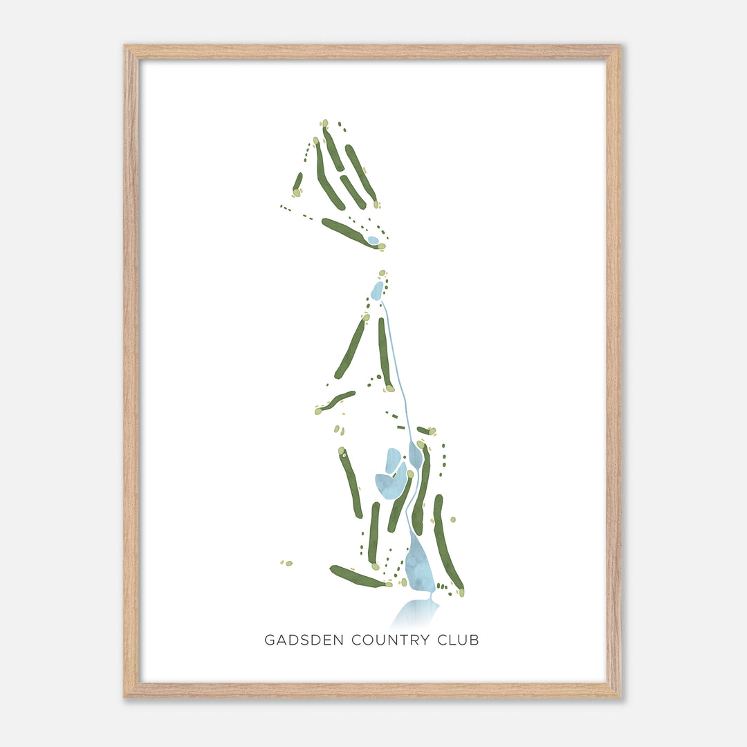Print of Gadsden Country Club Modern Map
