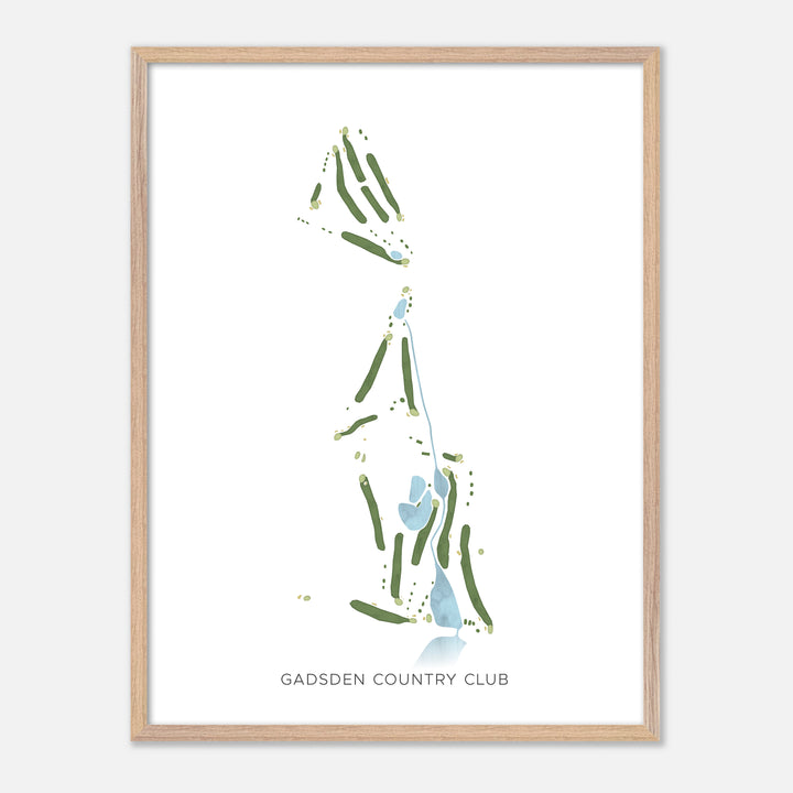 Print of Gadsden Country Club Modern Map
